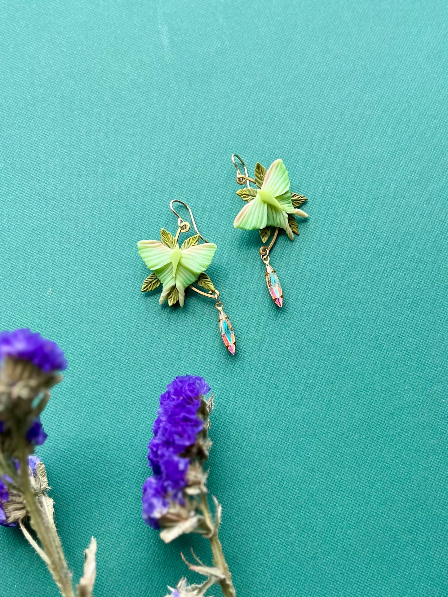 Luna Moth Dangles
