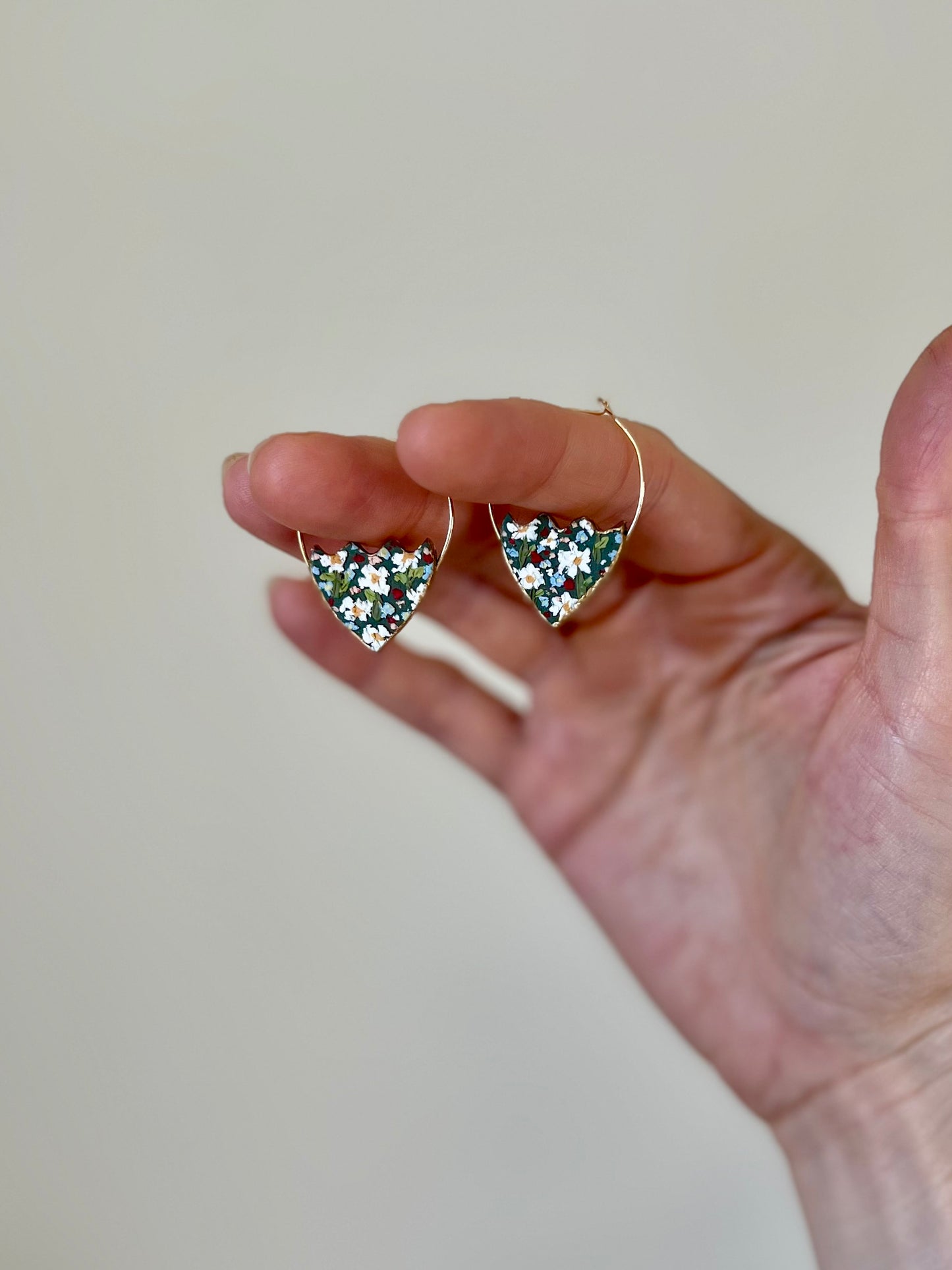 Floral Field Hoops