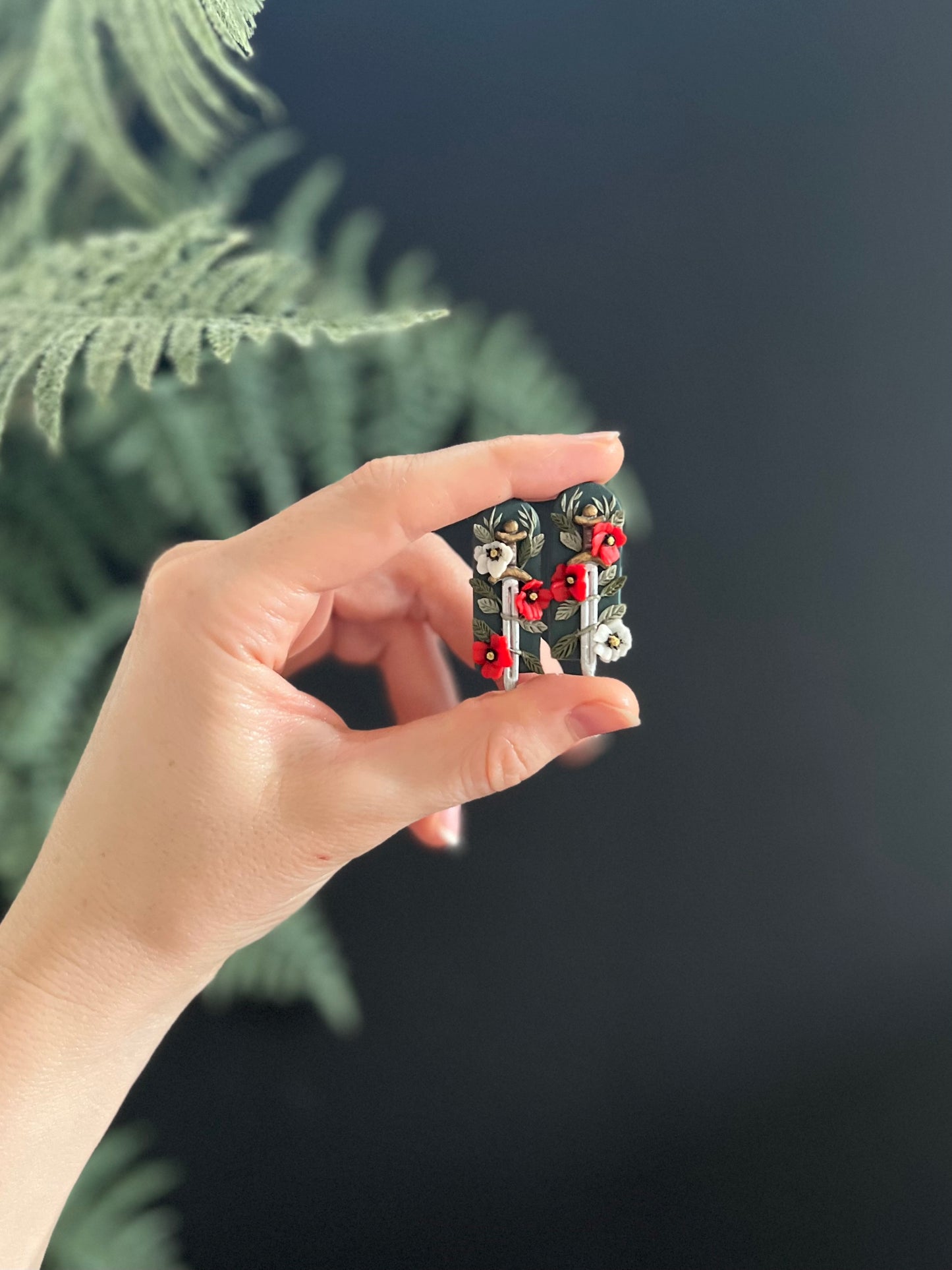 Poppies for Peace Earrings