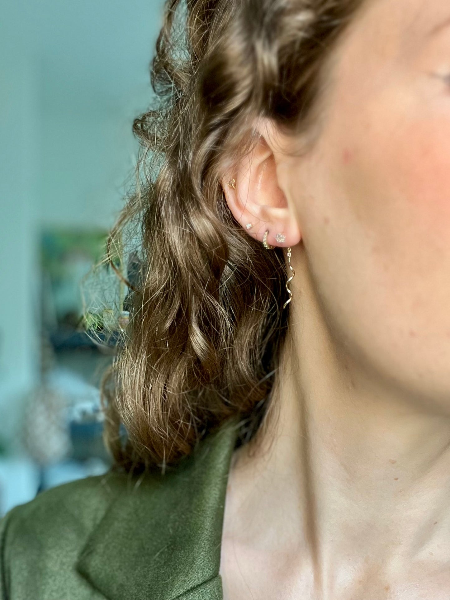 Star Threader Earrings