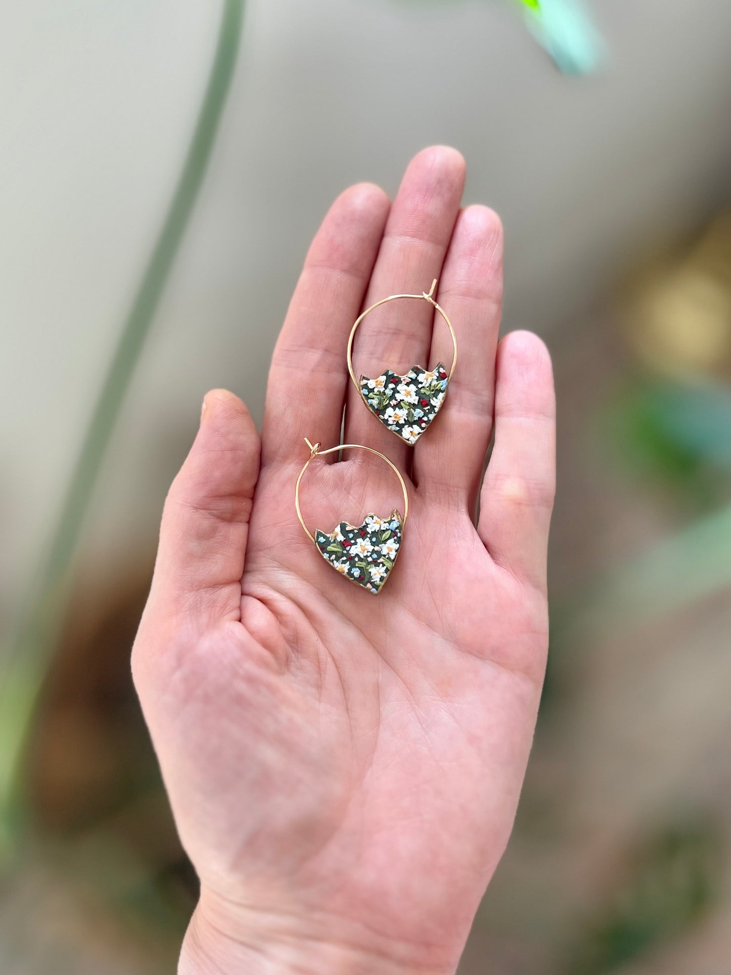 Floral Field Hoops