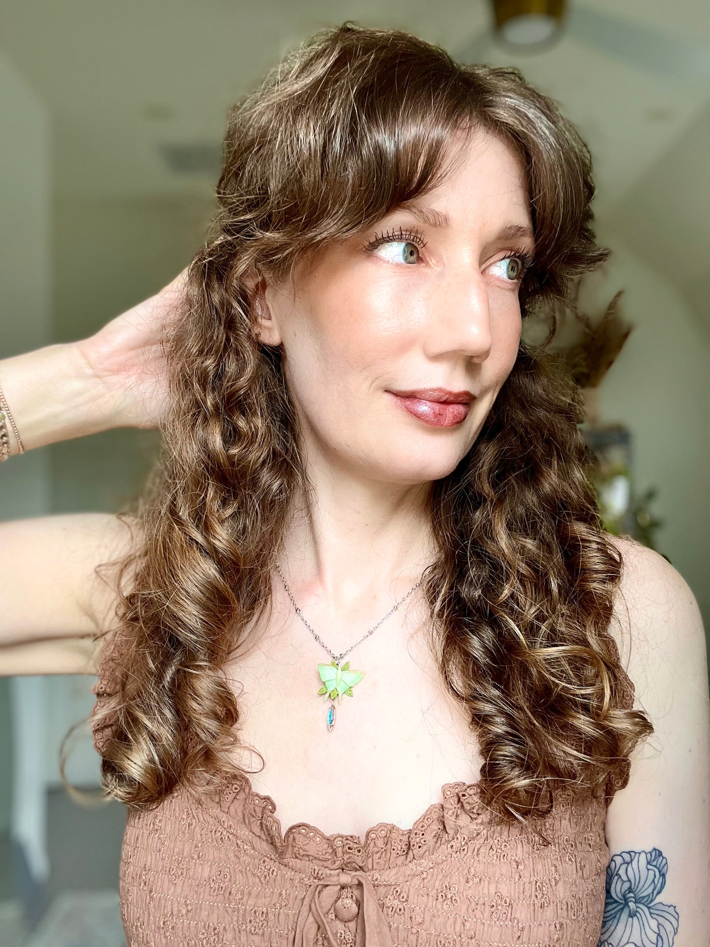 Luna Moth Necklace