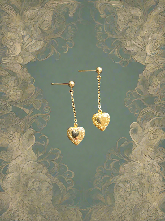 Vintage Heart Drops