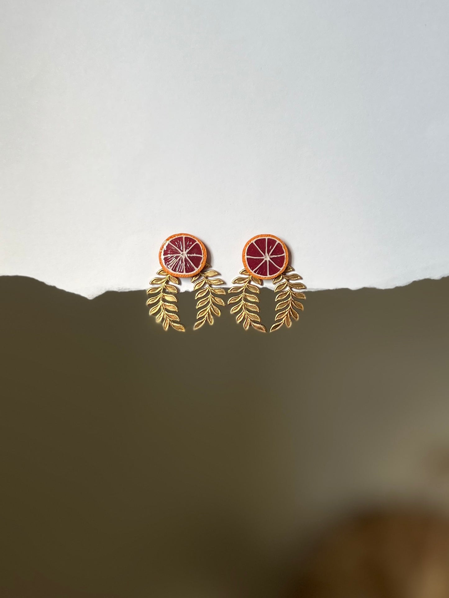 Blood Orange Studs