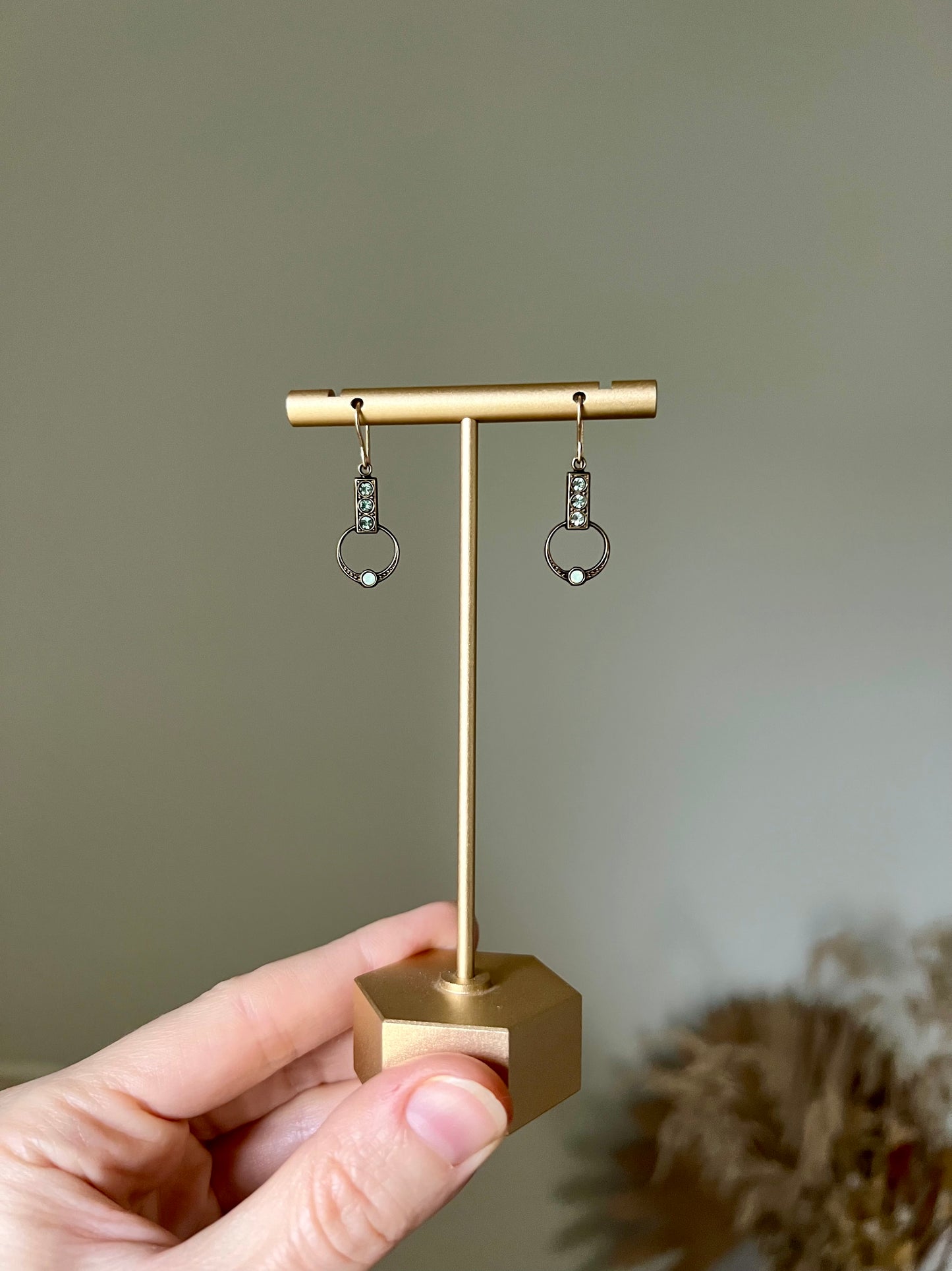 Chrysolite Opal Dangles