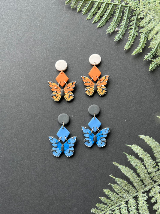 Mosaic Butterfly Earrings