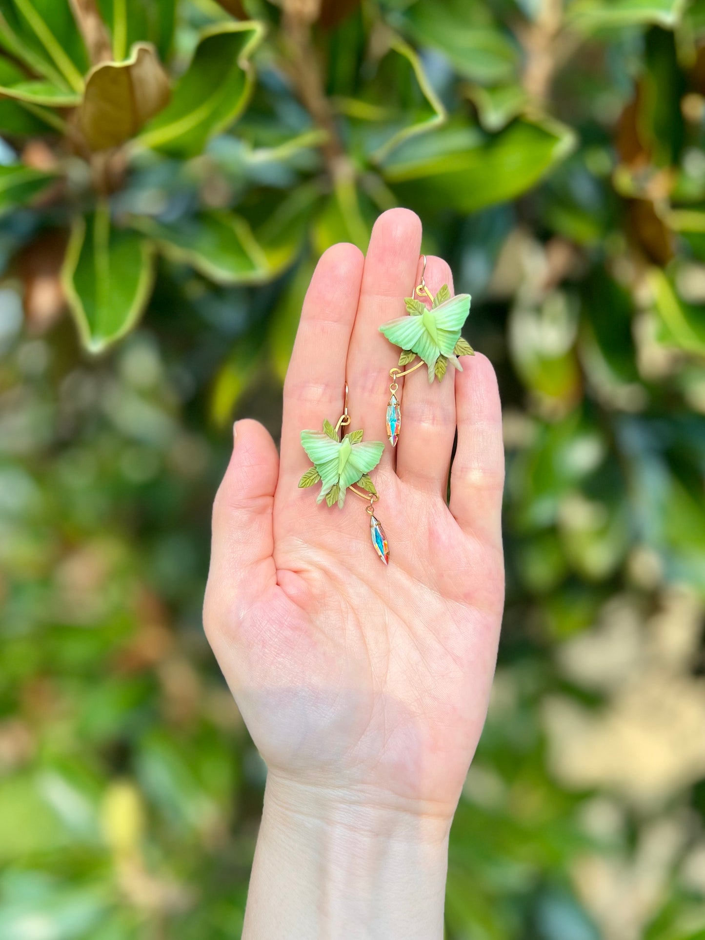 Luna Moth Dangles