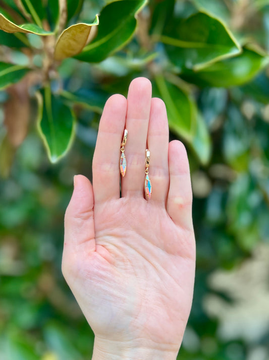 Crystal Huggie Hoops