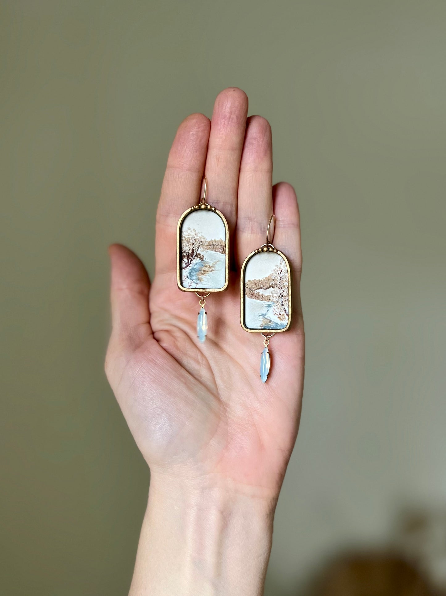 Winter Landscape Dangle