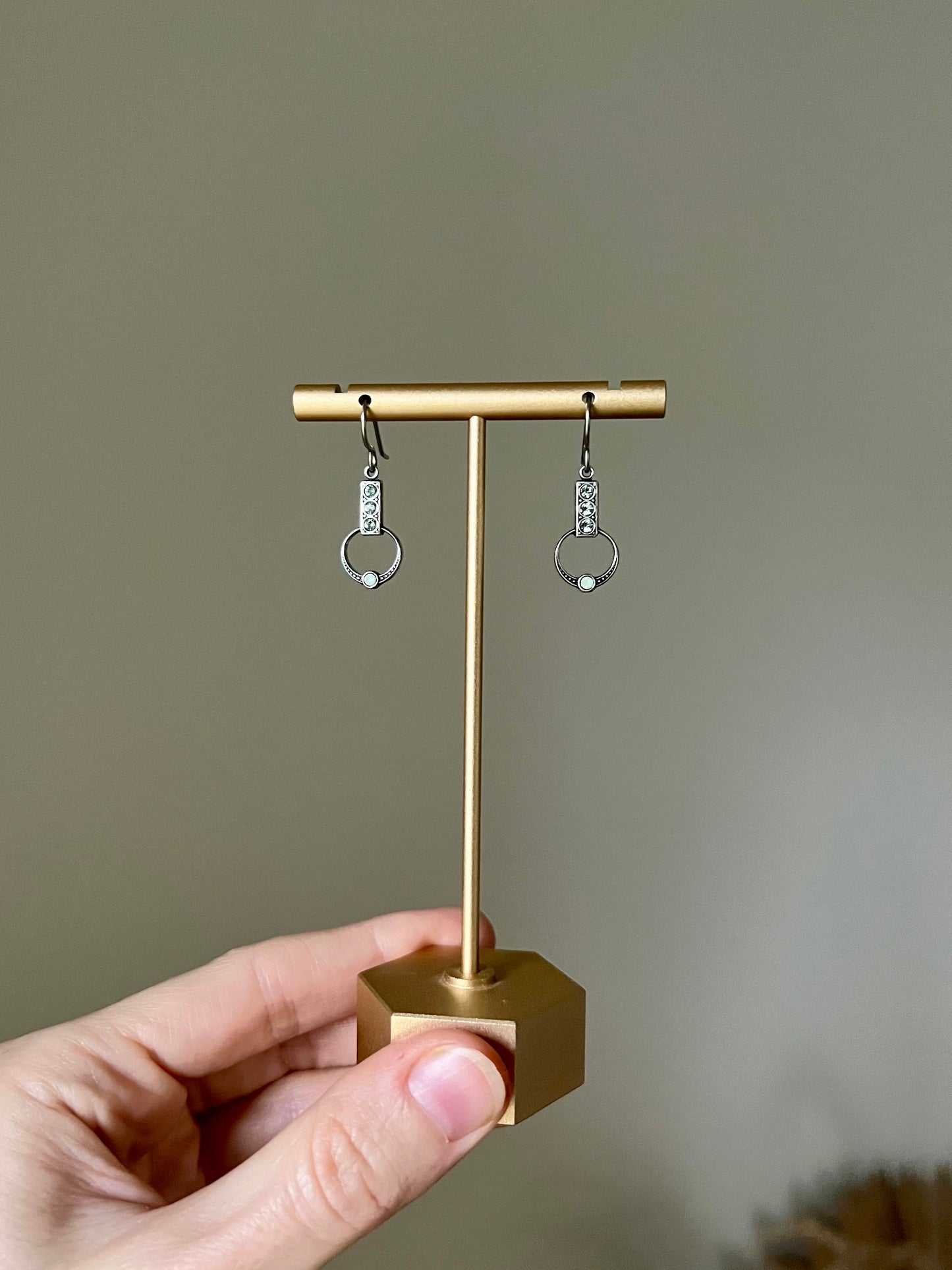 Chrysolite Opal Dangles