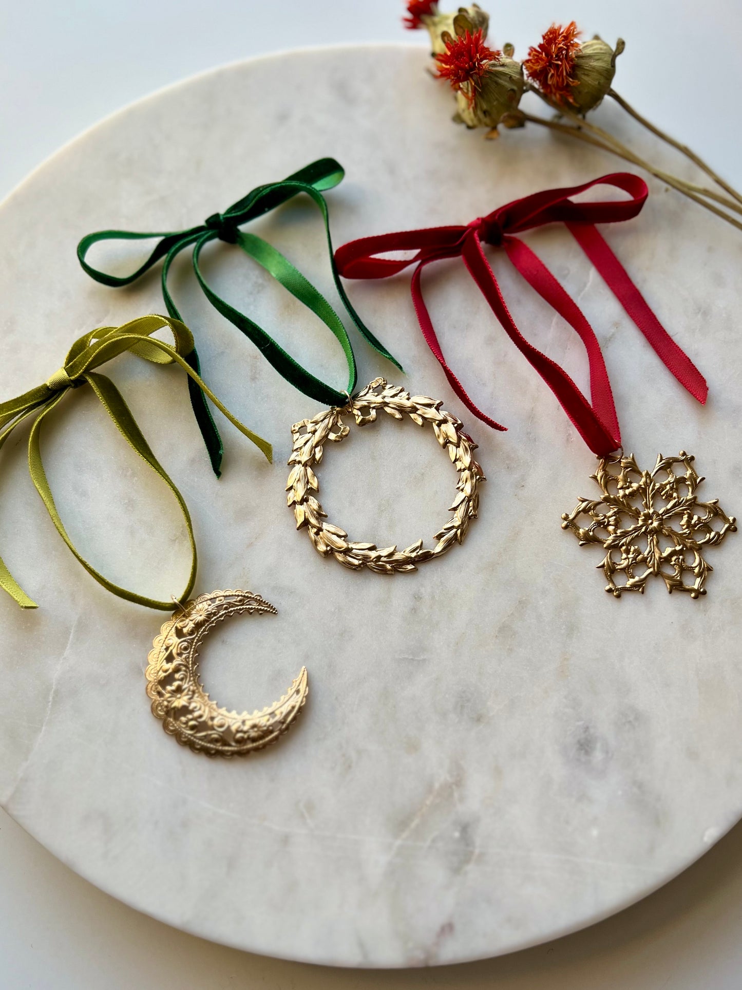Vintage Brass Ornaments