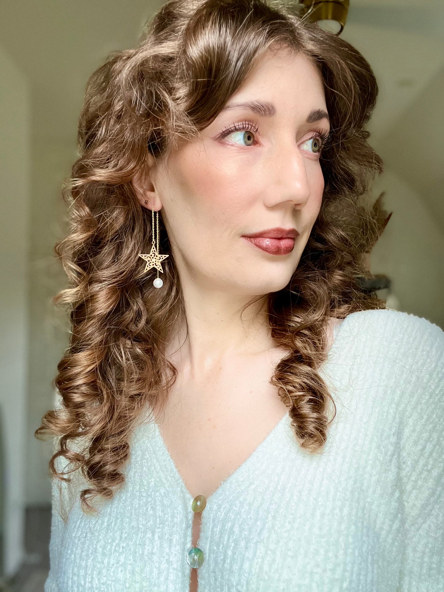 Brass Star + Pearl Threader