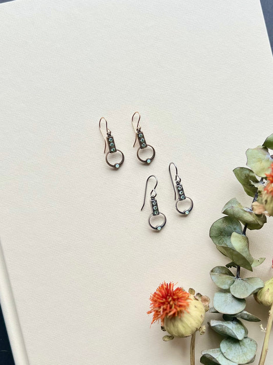 Chrysolite Opal Dangles