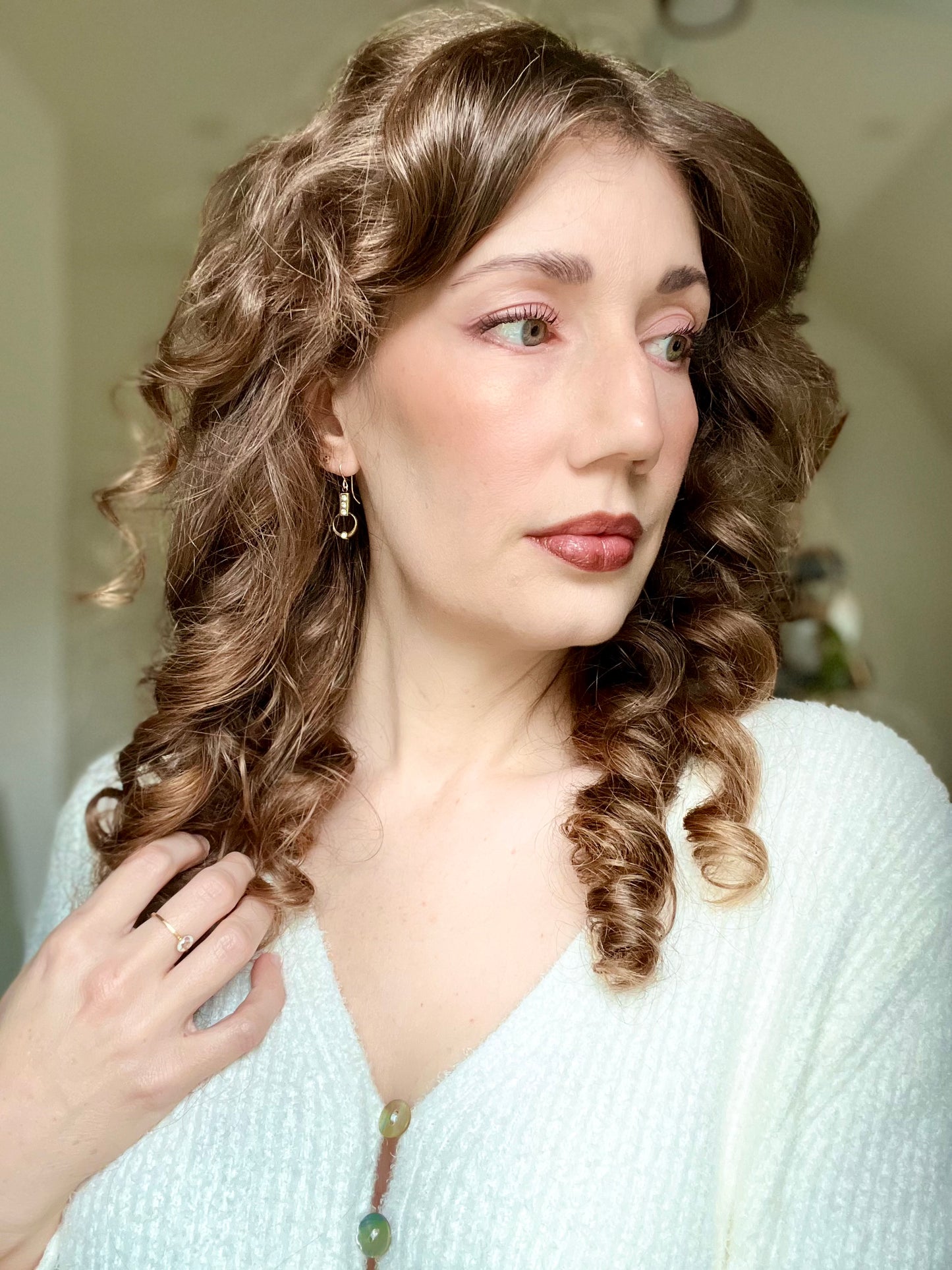 Chrysolite Opal Dangles