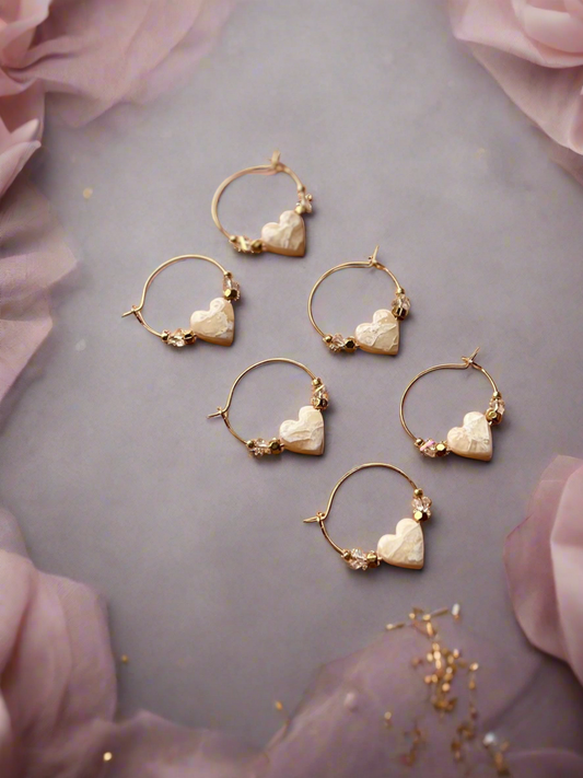Heart of Stone Hoops