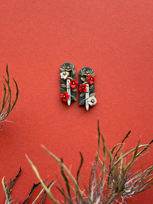 Poppies for Peace Earrings