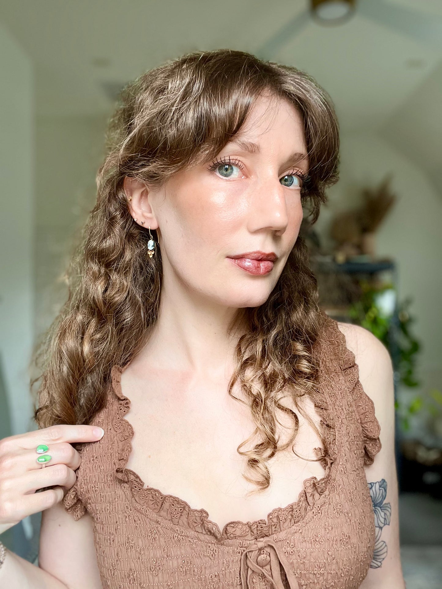 Black Cameo Dangle